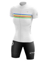 Cycling clothing womens jumpsuit summer short-sleeved slim fit outdoor mountain bike triathlon suit