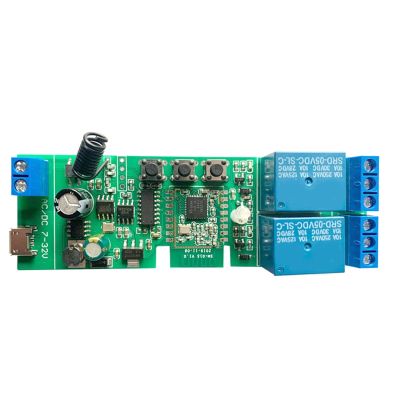 2CH DC5-32V ZigBee Relay Module Remote Control Light Switch Vioce for Alexa Google Home Sonoff/Tuya Smart Hub Gateway