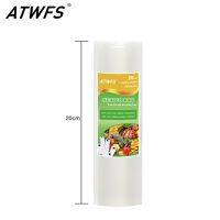 ATWFS Hot Sale 20cm x 500cm 1 Roll Vacuum Food Bag for Kitchen Vacuum Storage Bags Packing Film Keep Fresh