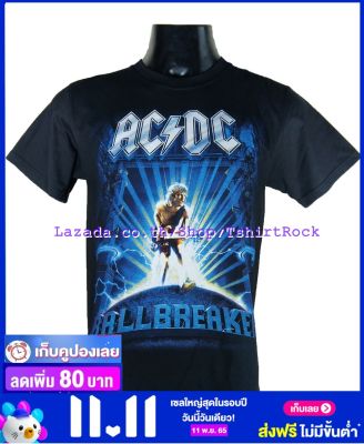เสื้อวง AC/DC เอซี/ดีซี ไซส์ยุโรป เสื้อยืดวงดนตรีร็อค เสื้อร็อค  ADC963 ถ่ายจากของจริง