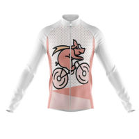 Funny Cartoon Cycling Jersey 2022 Summer Men Long Sleeves Breathable Road Bicycle Shirt Quick-dry MTB Bike Jersey Ropa Ciclismo