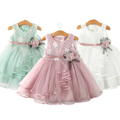 Baby Girl Dress Party Princess Flower Birthday Kids Clothes Children Clothing