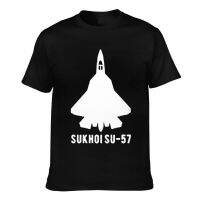 2023 NEWFunny Tops The Falon Sukhoi Su-57 Mens Creative พิมพ์เสื้อยืด