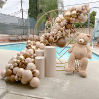 135pcs Globos Baby Shower Wedding Supplies Birthday Party Coffe Brown Glold Mew Year Decoration 2022 Balloons Garland Arch Kit