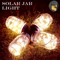 Hanging Outdoor Solar 10 Led Mason Jar Lights String Fairy Lights Solar Lanterns Table Lamp Decor For Garden Yard Swimming Pool