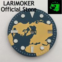 LARIMOKER 29Mm Black Blue Watch Dial Luminous Fit NH34 NH35 Movement Fit 3 Oclock Crown 3.8 Oclock Crown