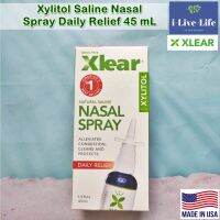 สเปรย์พ่นล้างจมูก ล้างไซนัส  บรรเทาอาการแพ้  Xylitol Saline Nasal Spray Daily Relief 45 mL - Xlear #Americas Best Selling