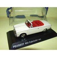 【Hot-Selling】 โมเดลรถโลหะผสมคลาสสิกขนาด1/43เปอโยต์403 Cabriolet 1960รถแปลงสภาพฉากหล่อขึ้นรูปโมเดลของเล่นการแสดงคอลเล็กชันเด็ก