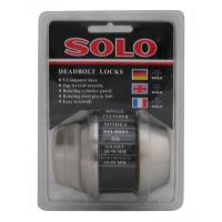 กุญแจลิ้นตาย 1 ด้าน SOLO 8801 สีสเตนเลสSINGLE CYLINDER DEADBOLT SOLO 8801 STAINLESS STEEL **ลดราคาจัดหนัก **