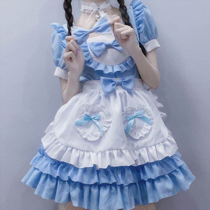 shuaiyi-อะนิเมะ-azul-lolita-empregada-vestido-การ์ตูนบทบาทเล่น-restaurante-uniforme-conjunto-vestido-de-ฮาโลวีน-elegante-s-xxl-novo