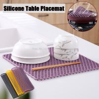 【CC】¤♟◆  Resistant Dining Table Placemat Sink Soft Silicone Non-slip Pot Holder Cup Coaster Accessories