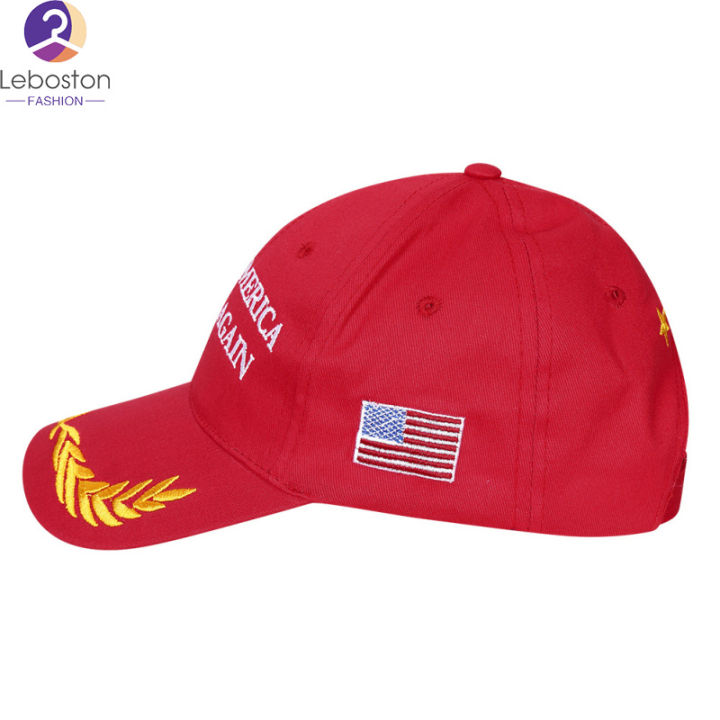 หมวก-leboston-hat-make-america-great-again-หมวก-donald-trump-2016หมวกเบสบอลแบบปรับได้ของ-republican-unisex-adult-black-peace