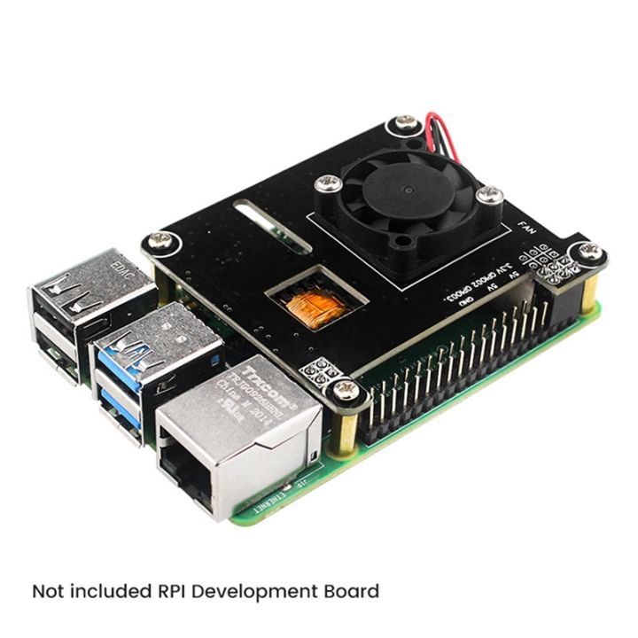 for-raspberry-pi-4-poe-hat-with-cooling-fan-power-over-ethernet-module-support-ieee802-3af-for-rasberry-pi-4b-3b