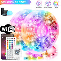 44 ปุ่มไฟ LED Strip 24V อินฟราเรดบลูทูธ Wifi RGB 5050 ซิงค์เพลงโคมไฟแบบยืดหยุ่นสำหรับตกแต่งห้อง led ภาพจิตรกรรมฝาผนังบ้าน-asferttyre