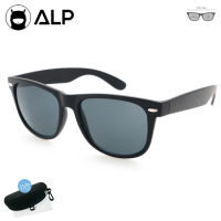 [โค้ดส่วนลดสูงสุด 100] ALP Sunglasses แว่นกันแดด Wayfarer Style รุ่น ALP-0022-BKT-BK (Black/Black)