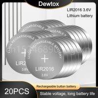 20PCS ใหม่ LIR2016 Li-Ion แบตเตอรี่3.6V ปุ่มสำหรับนาฬิกาคอมพิวเตอร์แทนที่ LIR 2016 CR2016ML2016