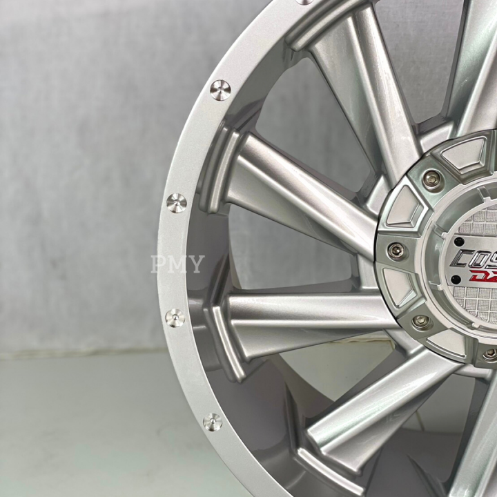 ล้อแม็กขอบ-18x9-0-6x130-139-7-et0-ยี่ห้อ-cosmis-รุ่น-twin-สี-sliver-ราคาต่อ1วง-ขายยกชุด4วงเท่านั้น-ไม่ขายแยก-งานคุณภาพ-รับประกันโครงสร้าง6ปี