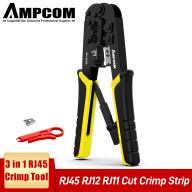 AMPCOM RJ11 RJ45 Ratchet Crimping Tool Ethernet Mạng LAN Cáp Crimper thumbnail