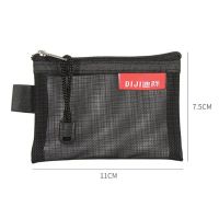 ♈▼ Clear Mesh Coin Bags Money Earphone Data Line Storage Bags Bus ID Credit Card Holder Zipper Pouch Traveling Portable Small Bags