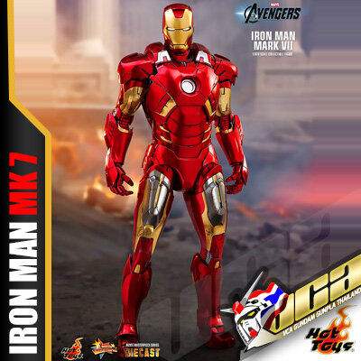 HOT TOYS MOVIE MASTERPIECE SERIES METAL DIECAST MMS500D27 ไอรอนแมน MARK VII 7 MARVEL ACTION FIGURE VCA GUNDAM