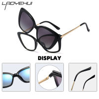 Fashion Women Sunglasses Polaroid Optical Square Eyeglass Frame Retro Prescription Glasses Vintage Blue Light Computer Eyewear