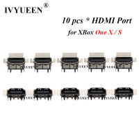 IVYUEEN 10 PCS for XBox ONE X S Console Original HDMI-Compatible Port HD Display Socket Connector Jack Interface Repair Part