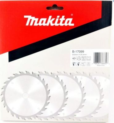 Makita accessories saw blade for wood Size 203 MM * 25.4 MM *24T Part no. B-17099 ใบเลื่อยวงเดือน ตัดไม้. ขนาด  8 นิ้ว รู 25.4 มิล จำนวนฟัน 24 ฟัน ยี่ห้อ มากีต้า