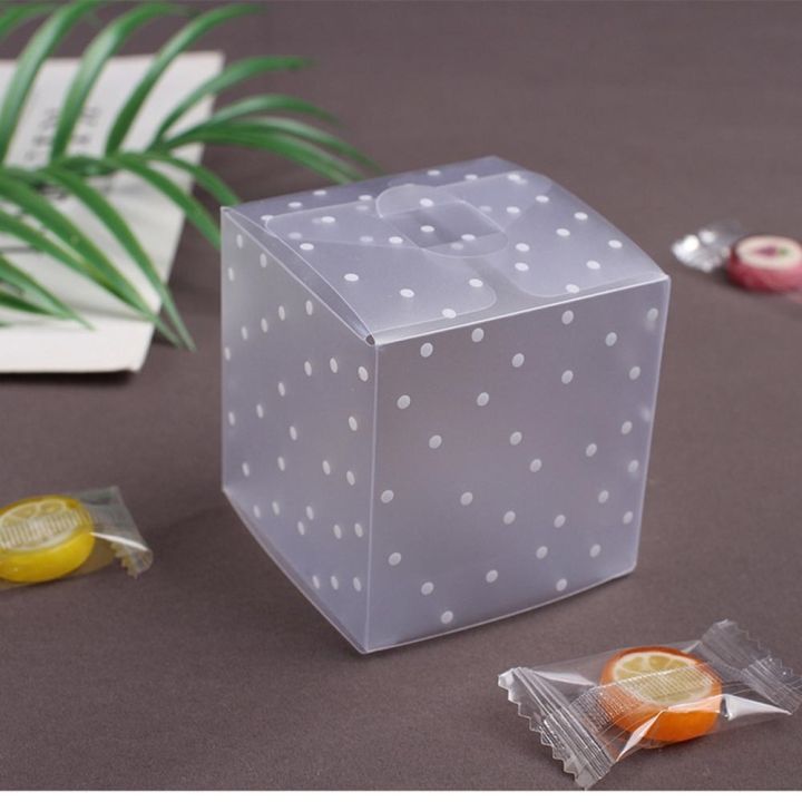 10pcs-white-frosted-dot-candy-box-pvc-square-candy-box-plastic-packaging-box-candy-bag-wedding-birthday-partty-supplies