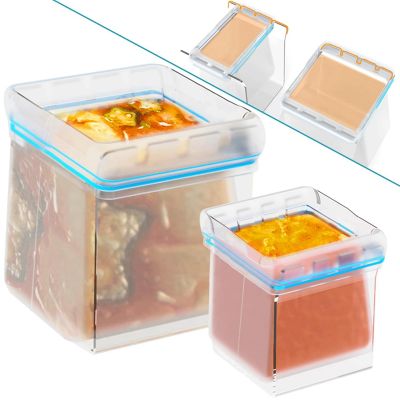 Universal Baggie Holders for Meal Prep - for Filling - Hands