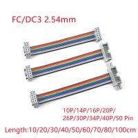 FC to DC3 2.54MM Pitch IDC Color Flat Cable LED Screen Connection JTAG Download Line 10/20/40/60/80/100cm 40P GPIO Ribbon Cable Wires  Leads Adapters