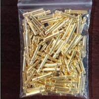 19pcs D2mmx12mmx3mmx2.3mm module power pin cylindrical head straight needle gold plating