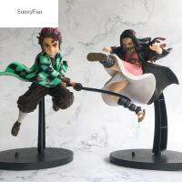 หุ่นฟิกเกอร์แอ็คชั่นสังหารปิศาจจากของขวัญ PVC ของ Sunnefan Kimetsu No Yaiba Tanjiriu ตุ๊กตาโมเดลของเล่นสำหรับตกแต่ง