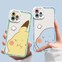 Cartoon Case Compatible for IPhone 14 13 12 11 Pro X XR XS Max SE 6 6S 7 8 Plus Soft Phone Casing Transparent TPU Silicone Shockproof Cover