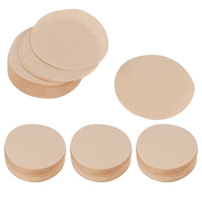 400 Pieces of Unbleached Paper Coffee Filter Round Replacement Coffee Filter Paper (2.3Inches in Diameter)