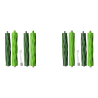 4 Sets of Replacement Rubber Roller Brushes for iRobot Roomba I3 I3+ I6+ I7 I7+ I8+ Plus E5 E6 E7 Vacuum Cleaner Parts