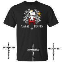 ถั่วลิสง Snoopy สุนัข Charlie สีน้ำตาลเกมตลกของ Thrones สีดำ UNISEX TShirt