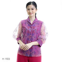 MIKIKO Shirt MI-H1923 ลูกไม้รีนเลช แขนยาว IGPU22-12