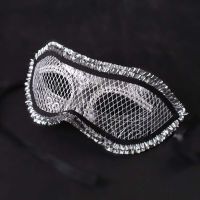 ? Mens Silver Mesh Cover Eye Patch Half Face Boys Mask Party Masquerade Halloween Adult Fake Mask