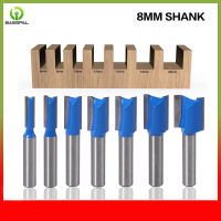 BassPal Carpenter ชุดเราเตอร์,8Mm Carpenter ตรง Shank, 6/8/10/12เครื่องตัด,1ชิ้น14/18/20มม.เส้นผ่าศูนย์กลางตัด