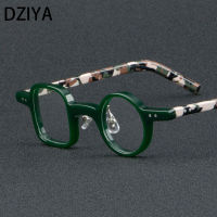 Vintage Acetate กรอบแว่นตาผู้ชายผู้หญิง2สี Splicing แฟชั่นแว่นตา60648