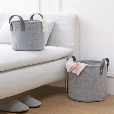 Foldable Laundry Basket Felt Laundry Hamper Large Capacity Toy Organizer Basket Sundries Organizer Laundry Bag for Dirty Clothes