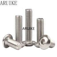 100pcs/Lot M2x10 mm M2x10 yuan cup Half round head 304 Stainless Steel Hex Socket Head Cap Screw Bolts