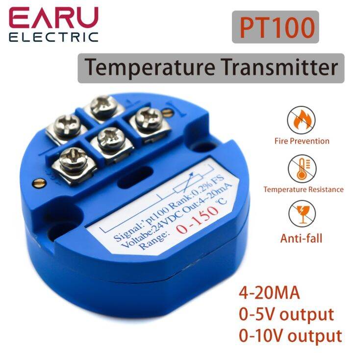 RTD PT100 Temperature Transmitter Sensor Module Thermal Resistance 4 ...