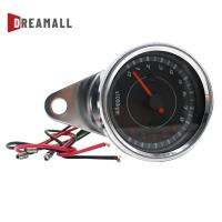 Dreamall เครื่องวัดความเร็วมอเตอร์ไซค์12V,เกจ์วัดรอบต่อนาทีไฟ LED สีน้ำเงินพร้อมไฟแบคไลท์ [ลด50%]