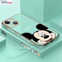 เคสโทรศัพท์มือถือเคลือบลายการ์ตูนมิกกี้แบรนด์ดิสนีย์ {Chaoke digital branch} สำหรับ IPhone13 12mini12Pro11Pro X XS MAX XR7 8Plus ฝาปิดน่ารักป้องกันการตก