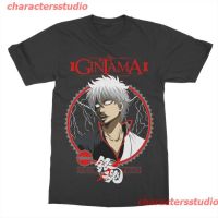 charactersstudio  เสื้อยืดลายการ์ตูน Gintama Sakata Gintoki สําหรับผู้ชาย sale