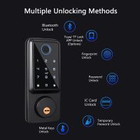 Smart Deadbolt Locks Tuya Wifi Biometric Fingerprint Auto Lock Ttlock BLE Password Digital Keyless Entry Keypad Electronic Lock