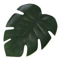 【Cod】 ftghbxcf เสื่อแผ่นรองในครัว Monstera เทียมชามกันลื่นแผ่นรองการตกแต่งโต๊ะแผ่น