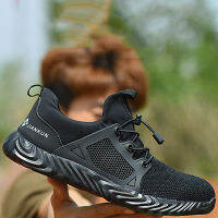 High Quality Steel Toe Anti-collision Safety Shoes Mens Work Safety Shoes Unisex Breathable Air Mesh Work Shoes Rubber