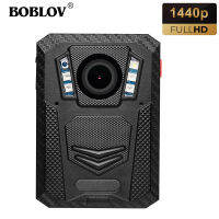 BOBLOV กล้องสวมใส่ร่างกาย2K X6B W/gps ไนท์วิชั่น IR กระเป๋ากล้องวิดีโอขนาดเล็ก1440P กันน้ำสำหรับความปลอดภัยของตำรวจยาม